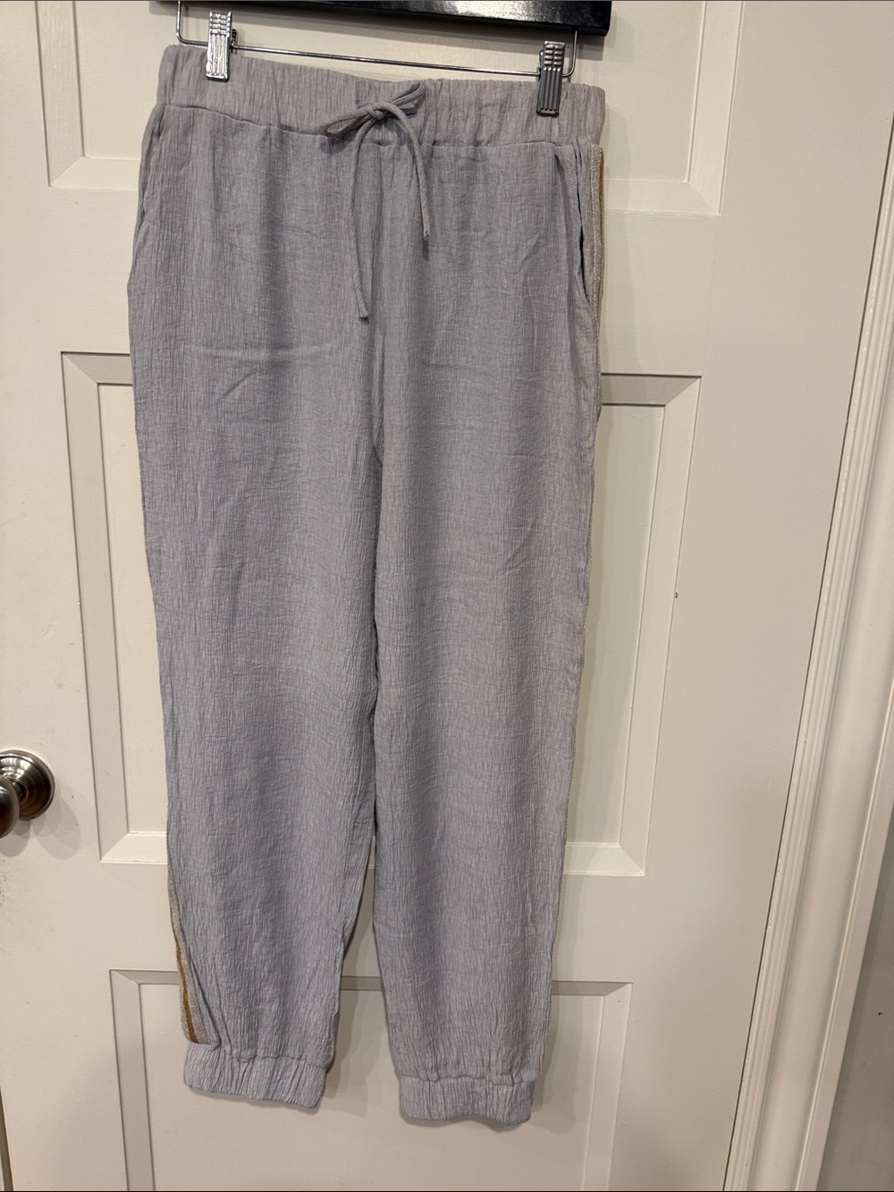 fab'rik Light Gray Drawstring Jogger Pants